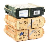 LOT OF APPROXIMATELY 2800 ROUNDS OF 7.62X39 & 7.62X54R AMMUNITION IN SEALED CRATES.