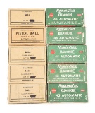 LOT OF 10: BOXES OF .45 ACP AMMUNITION.