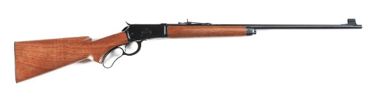 (M) BROWNING MODEL 65 LEVER ACTION RIFLE IN .218 BEE.