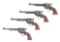 (C) SET OF 4 NEAR MINT COLT SINGLE ACTION ARMY 