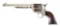 (A) INTERESTING NICKEL PLATED NETTLETON INSPECTED COLT SINGLE ACTION ARMY REVOLVER.
