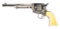 (A) NICKEL PLATED COLT SINGLE ACTION ARMY REVOLVER.