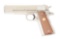 (M) NICKEL FINISHED COLT MARK IV SERIES 70 SEMI-AUTOMATIC PISTOL.