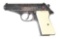 (C) SILVER PLATED AND ENGRAVED WALTHER PP SEMI-AUTOMATIC PISTOL (1961).
