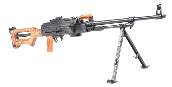 (M) FANTASTIC HIGHLY DESIRABLE WISE LITE ARMS ROMANIAN PKM SEMI-AUTOMATIC RIFLE WITH TRANSIT CHEST &