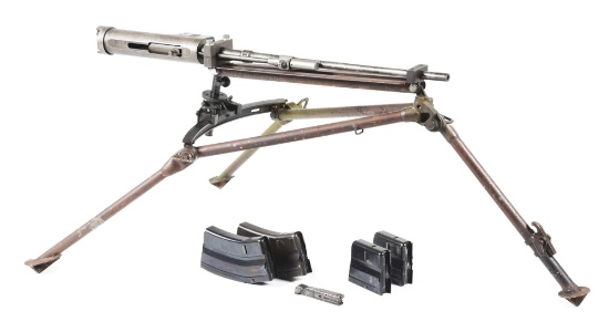 (C) RARE SPRINGFIELD ARMORY M8C .50 SPOTTER RIFLE FOR M40 RECOILESS WITH BREN TRIPOD AND ACCESSORIES