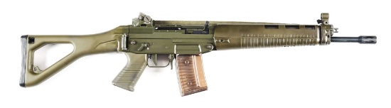(M) GREEN PRE-BAN SIG 551-2 SP SEMI-AUTOMATIC RIFLE WITH FACTORY BOX.