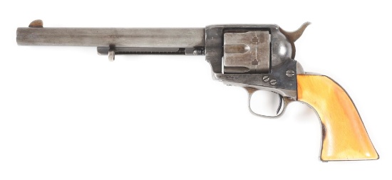 (A) RARE COLT SINGLE ACTION ARMY REVOLVER IN .44 RIMFIRE.