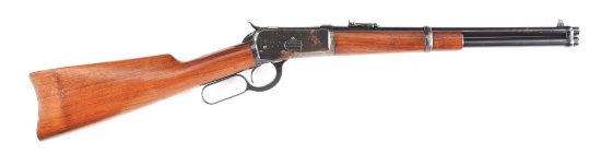 (C) WINCHESTER TRAPPER MODEL 1892 SADDLE RING CARBINE.
