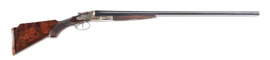 (C) L.C. SMITH PIGEON GUN SIDE BY SIDE SHOTGUN.