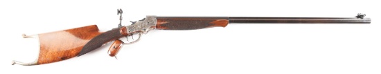 (A) STEVENS POPE MODEL 54-44 SINGLE SHOT RIFLE.