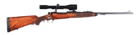 (C) MARTIN HAGN BOLT ACTION SPORTING RIFLE, PERSONALLY OWNED BY MARTIN HAGN.