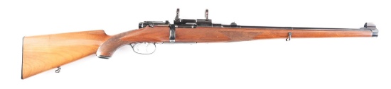 (C) MANNLICHER SCHOENAUER MODEL 1950 ENGRAVED BOLT ACTION RIFLE.
