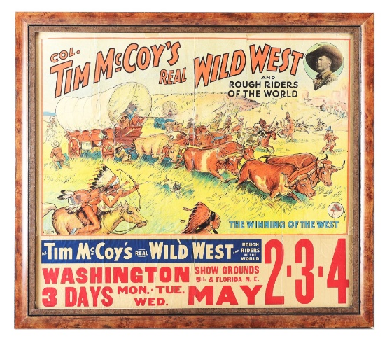 TIM MCCOY WILD WEST POSTER