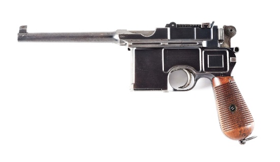 (A) HIGHLY DESIRABLE CONE HAMMER MAUSER C96 SEMI-AUTOMATIC PISTOL.