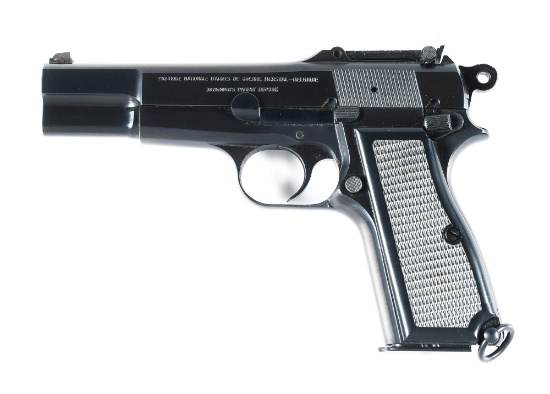 (C) FN HI POWER FROM THE SO-CALLED "OMANI CONTRACT" WITH SHOULDER STOCK, BOX, AND LETTER.