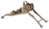 VERY SOUGHT AFTER ORIGINAL DU-KOPP MANUFACTURED WWI GERMAN MAXIM MG-08 SLED MOUNT WITH ORIGINAL PADS