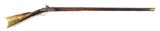 (A) PERCUSSION KENTUCKY RIFLE SIGNED JOHN FLEEGER.