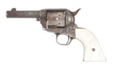 (A) ENGRAVED COLT SHERIFF'S MODEL SINGLE ACTION REVOLVER.