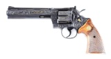 (C) ENGRAVED COLT PYTHON DOUBLE ACTION REVOLVER.