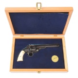 (M) ENGRAVED SMITH & WESSON PERFORMANCE CENTER NO. 3 SCHOFIELD REVOLVER.