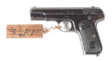 (C) COLT 1903 SEMI-AUTOMATIC PISTOL ATTRIBUTED TO CAPTAIN HISASHI OHARA WITH JAPANESE WOOD SURRENDER