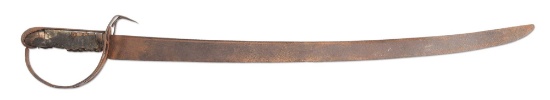 AMERICAN REVOLUTIONARY WAR ERA HANGER WITH SLOTTED GUARD.