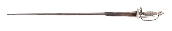 SILVER MOUNTED COURT SWORD.
