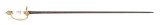 GERMAN PORCELAIN HANDLED SMALL SWORD.