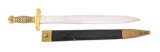 US CIVIL WAR AMES MODEL 1832 ARTILLERY SHORT SWORD WITH SCABBARD.