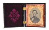 ABRAHAM LINCOLN TINTYPE IN CASE.