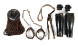 LOT OF 6: US CIVIL WAR AND INDIAN WAR CAVALRY EQUIPMENT.