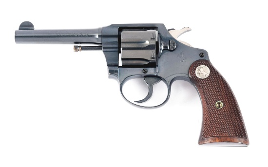 (C) EXCEPTIONAL RAILWAY EXPRESS AGENCY MARKED COLT POLICE POSITIVE .38 S&W DOUBLE ACTION REVOLVER (1