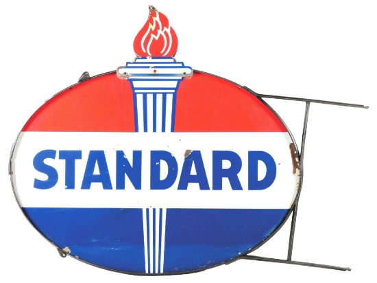 STANDARD OIL PORCELAIN SERVICE STATION SIGN.