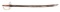 REVOLUTIONARY WAR BRASS HILTED AMERICAN CAVALRY SABER.
