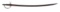 AMERICAN IRON MOUNTED CAVALRY SABER WITH PIERCED HEART.