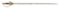 AMERICAN SMALL SWORD BY JAMES GEDDY AND SONS OF WILLIAMSBURG, VIRGINIA, WOOD TESTED.