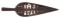 1739 DATED PIERCED IRON SPONTOON HEAD.