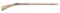 (A) FINE CARVED FLINTLOCK KENTUCKY RIFLE SIGNED J. RESOR.