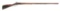 (A) EARLY CARVED FLINTLOCK KENTUCKY RIFLE.