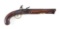 (A) MCKIM BROTHERS FLINTLOCK PISTOL.