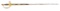 HODGSON & THOMPSON SPADROON IN THE STYLE OF A BRITISH 1796 PATTERN INFANTRY OFFICER'S SWORD.