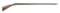 (A) RLIEF CARVED FLINTLOCK BUCK AND BALL KENTUCKY RIFLE SIGNED J. ERNST.