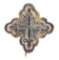 RELIEF CAST BOTTONY CROSS PIN.
