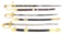 PRE-CIVIL WAR TO CIVIL WAR COLLECTION OF 3 NAVAL OFFICER’S SWORDS CARRIED BY CAREER OFFICER RICHARD