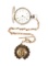 POCKET WATCH WITH CONFEDERATE CAVALRY BRIDLE ROSETTE AS WATCH FOB.