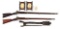 (A) LOT OF 2: PAIR OF SPRINGFIELD MODEL 1866 ALLIN CONVERSION AND MODEL 1870 TRAPDOOR RIFLES WITH BR
