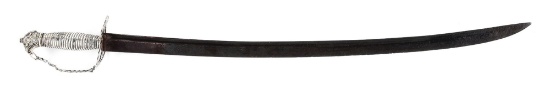 REVOLUTIONARY WAR ERA BALTIMORE EAGLE HEAD POMMEL HANGER WITH 1776 BLADE.