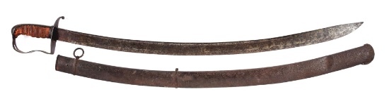 MARYLAND MARKED WAR OF 1812 PERIOD IRON HILTED SABER.