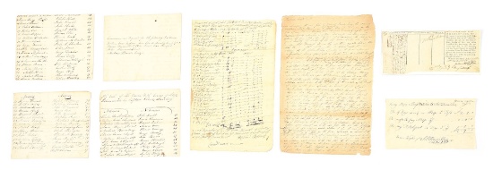LOT OF MISCELLANEOUS REVOLUTIONARY WAR PERIOD MARYLAND RELATED DOCUMENTS.